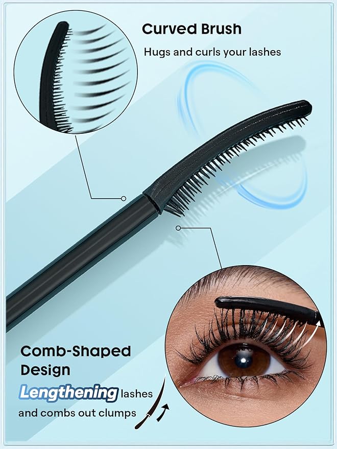 SHEGLAM Lift & Elevate Lengthening Mascara Lengthening Waterproof Mascara,Vegan & Cruelty-Free,Long-lasting- Black