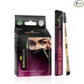 MinaiBrow Black Tinting Kit | Natural Spot Coloring Powder with Duo Angled Brush, Water & Smudge Proof Instant Brow Dye for 100% Gray Coverage