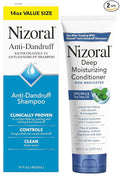 Nizoral Anti-Dandruff Shampoo, 14 Oz + Deep Moisturizing Conditioner, 9.4 Oz Bundle