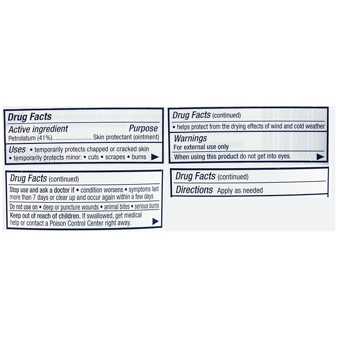 Aquaphor Healing Ointment - Skin Protectant for Dry Cracked Skin - Hands,Heels,Elbows - 2.8 oz Jar,(Pack of 6)