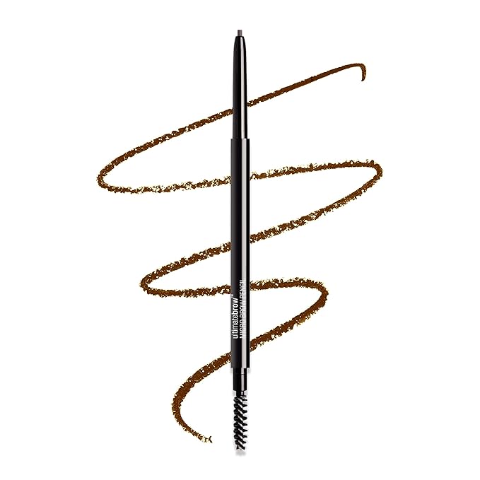 wet n wild Ultimate Brow Micro Eyebrow Retractable Pencil, Brunette, Ultra Fine 1.5mm Tip, Draws Tiny Brow Hairs