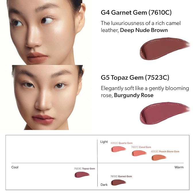 ENTROPY Makeup Matte Lip Tint – Soft Blur Line/Lightweight Velvet Matte Lip Tint, Soft Focus Finish, Natural MLBB Color, Long Lasting Lip Color - Coral Gem (Fresh Coral Pink) | soft blur lip tint, velvet matte finish, lightweight lip tint