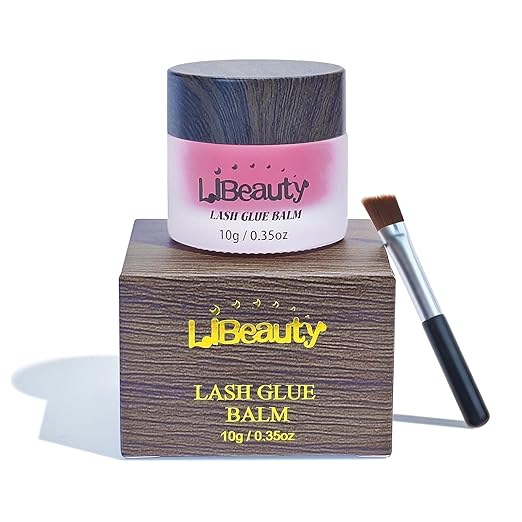 Libeauty Lash Lift Balm Glue Strong Sticky Lash Lift Adhesive Latest Gentle Formula Eyelash & Eyebrow Perm Glue Balm Brow Lamination Gel 10G/0.35OZ (Red Strawberry, 10g/0.35oz)