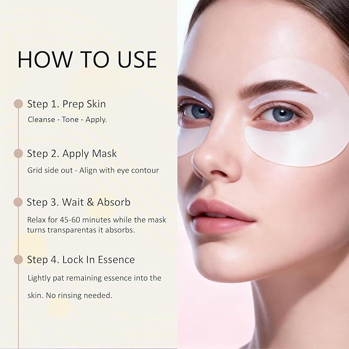 Collagen Eye Mask, 2026 New 7 PCS Peptide-Powered Deep Collagen Eye Mask, Under Eye Patches 360° Fit, Eye Mask with Collagen Peptide, Eye Patches for Puffy Eyes and Dark Circles