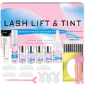 Lash Lift and Black Kit, Professional Brow Lamination and Black Kit, 4 In 1 Eyelash & Eyebrow Perm Kit, Quick Lifting & Voluminous Coloring, Easy to Use at Home Diy & Salon (Blue)
