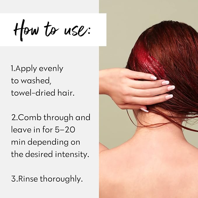 FOUR REASONS Color Mask, Red (27 Colors) – Hair Gloss & Color Depositing Conditioner – Semi Permanent Hair Toner for Color-Treated Hair Color For Women – Vegan & Cruelty-Free – 6.76 fl oz