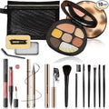All in One Makeup Kit for Women Full Kit, Basic Cosmetics Kit for Beginner & Professionals, Eye Makeup Set Tween Girl, Make Up Kits for Teenagers, Makeup Gift Set for Girls, Women & Teens(Amber Brown)
