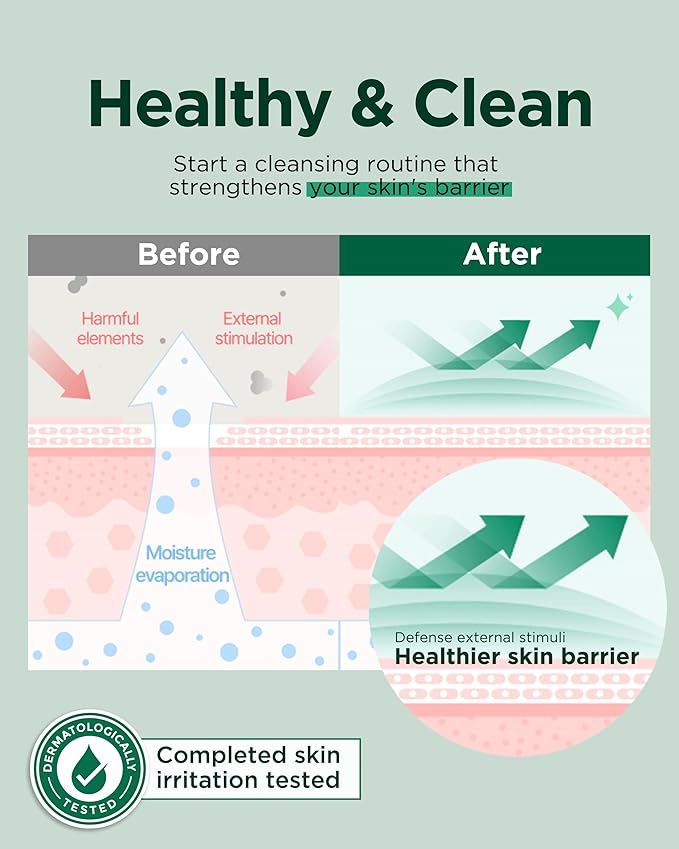 EASYDEW Barrier Repair Cleanser - Deep Pore Cleansing and Skin Barrier Enhancement Face Bubble Wash with Salicylic Acid, Hyaluronic Acid, Collagen, Niacinamide, Panthenol, DW-EGF Peptide 5.07 fl.oz.