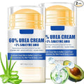 Urea Cream 60 Percent for Feet Maximum Strength, 2 Pack Foot Stick for Cracked Heels and Dry Skin, Softening Calluses with Shea Butter Aloe Jojoba Oil, Heel Repair Stick Balm for Men & Women, 40g Each