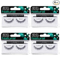 Ardell Natural False Eyelashes, Luckies Style - Black, Lightweight, Reusable Strip Lashes, 4 Pack