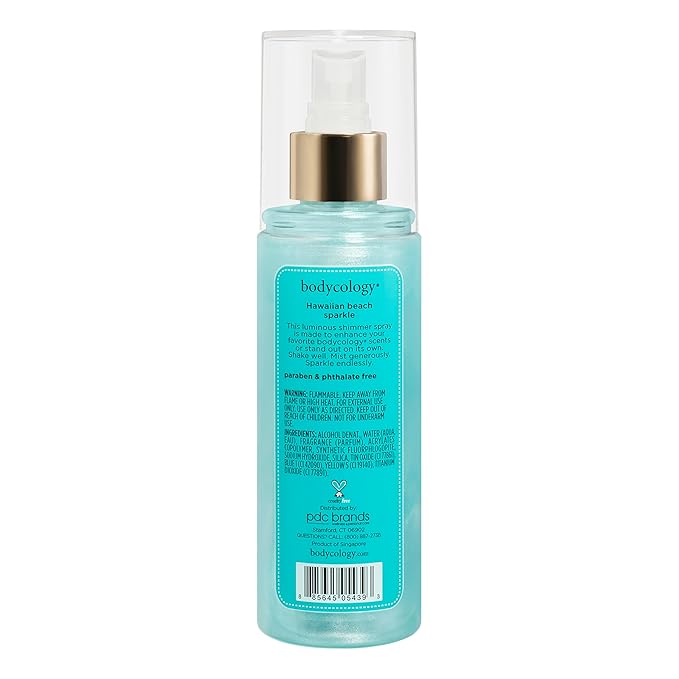 Bodycology Fragrance Shimmer Mist, Hawaiian Beach, 6 fl oz