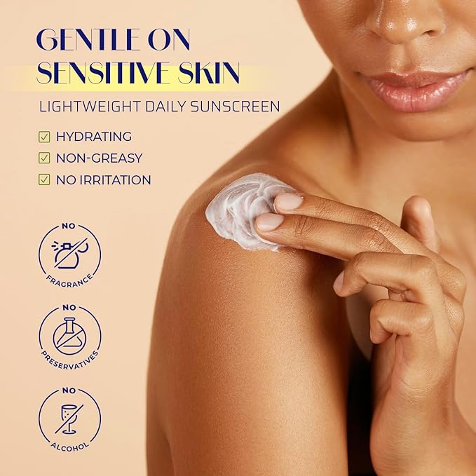 Blooskim Beef Tallow Sunscreen SPF 50: Natural Tallow & Zinc Oxide Sunblock Cream for Face & Body - Sun Protection with Non Greasy Formula for Women and Men - Water-Resistant 3 oz