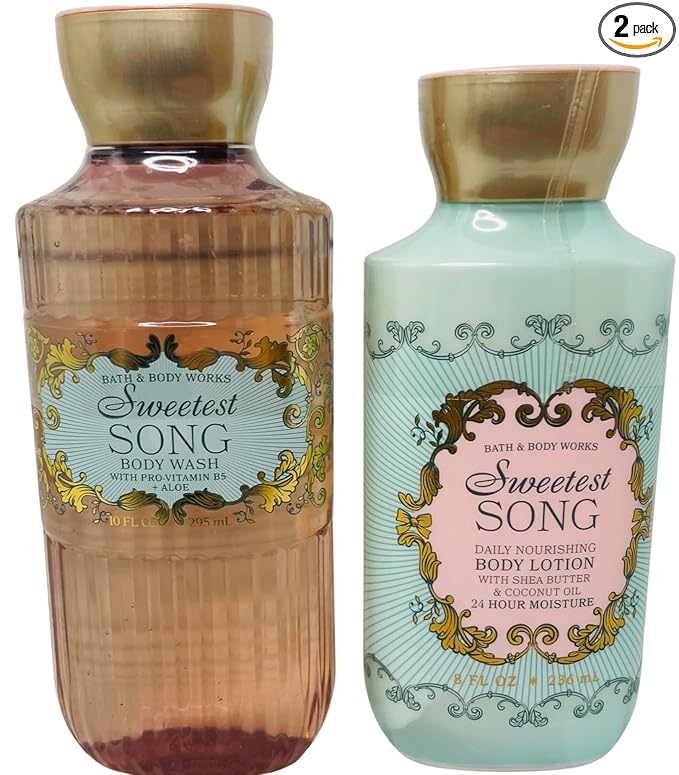 Bath & Body Works Body Sweetest Song Lotion and Body Gel Wash 2 Piece Set