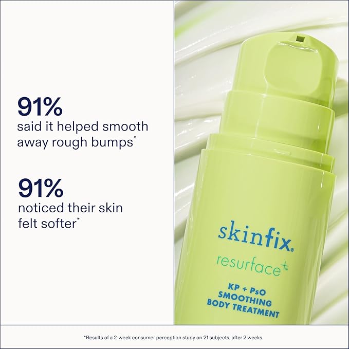 Skinfix KP + PsO Smoothing Body Treatment - 5.07 oz - Clinical-Grade Lactic Acid Smoothing Treatment for Keratosis Pilaris- and Psoriasis-Prone Skin - Safe for Sensitive Skin - Vegan, Cruelty Free