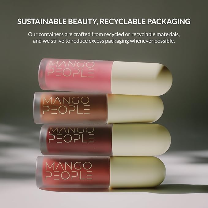 Mango People Hydrating Glossy Fruit Lip Stain, Long Lasting Tint & Oil Stain, Lightweight Lip Makeup with High-Shine Finish for Soft, Smooth and Nourished Lips - Pink Bangle