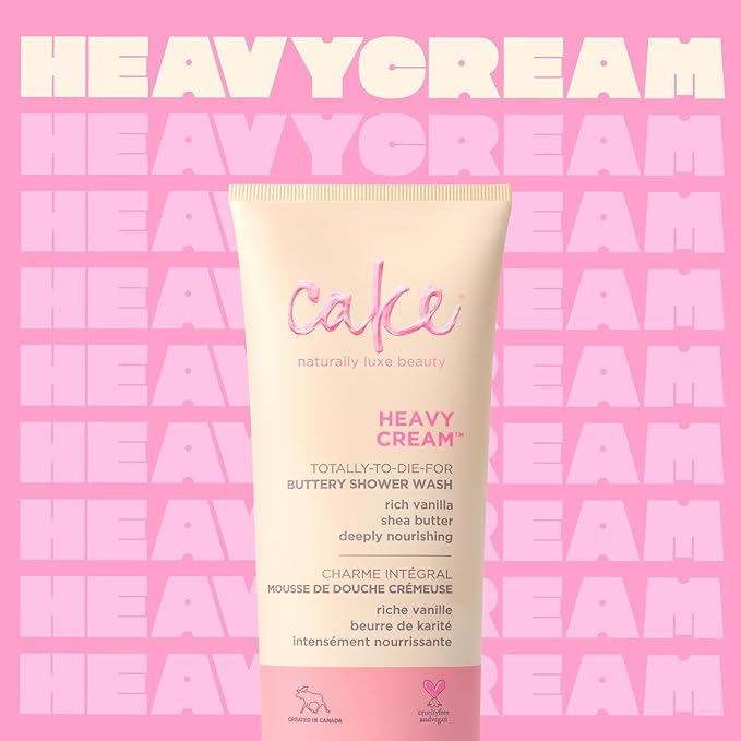 Cake Beauty Heavy Cream Buttery Shower Wash (Froth), 7 Ounce
