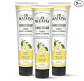 J.R. Watkins Natural Moisturizing Hand Cream, Hydrating Hand Moisturizer with Shea Butter, Cocoa Butter, and Avocado Oil, Cruelty Free, 3.3oz, Lemon Cream, 3 Pack