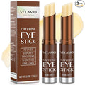 VELAMO ADVANCED Caffeine Eye Stick: Energizing & Hydrating Under Eye Balm for Dark Circles & Puffiness - Travel Essentials, Portable & Perfect for On-the-go Use, 0.1 OZ/3g 2 Pcs