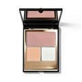KYDA 3 Colors Eyeshadow Palette, Nude Peach Shimmer Rose Brown Eyeshadow, Pearl White Eyes Shadow, High Pigmented Lasting Ultra-fine Neutral Eye Shadow, Mini Eyes Glitter Makeup Pallet