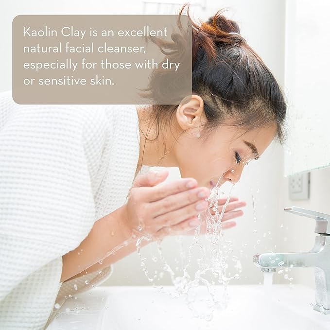 Pure Body Naturals Kaolin Clay Powder, 100 g - Perfect for Natural DIY Skin Cleansers, Masks and Scrubs