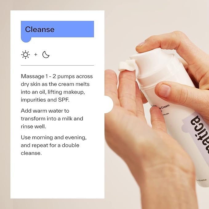 Dermatica Caring Squalane Cream Cleanser I Daily Wash For Dry or Combination Skin Types (150ml)