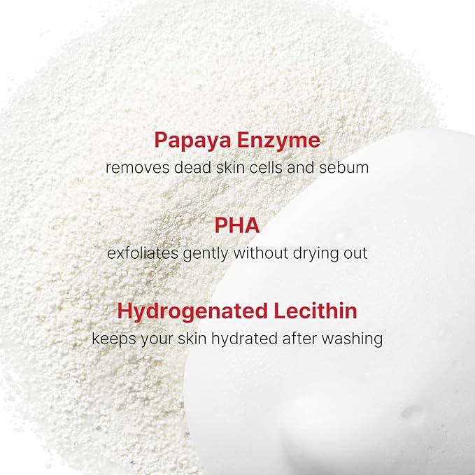 Cell Fusion C Papaya Granule Peels Ultra, Powder Face Wash for Sensitive Skin with Papaya Enzyme, Clarifies and Cleanses for Smoother, Even skin, 1.76 oz