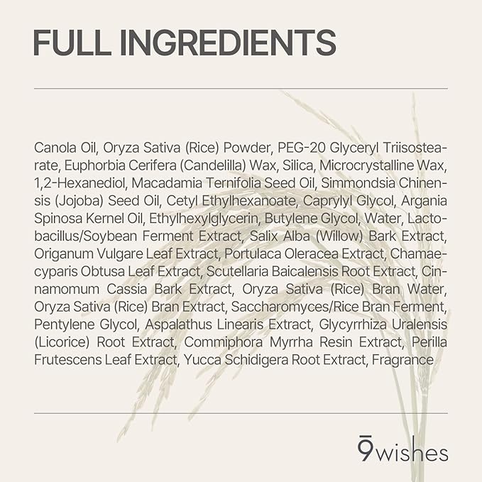 9wishes Rice Powder Polish - Gentle Exfoliating Face and Body Scrub with Korean Rice, Facial Polish Removes Dead Skin and Blackheads, Smooth Skin, Korean Skincare - 100ml / 3.38 fl. oz.