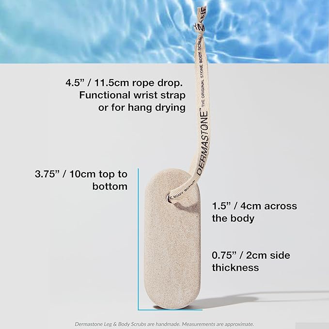 LEG & BODY SCRUB - Deep Exfoliating Stone Body Scrubber for Strawberry Legs Treatment, Leg Exfoliator Ingrown Hair, Dead Skin Remover, Foot Scrub & Natural Body Exfoliator for Women Men