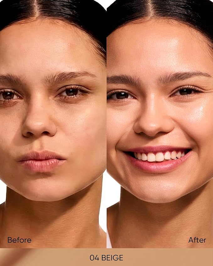 SKINTIFIC Full Coverage Cushion Foundation #04 Beige| Satin Glow Finish, Oil-Control & Waterproof, Buildable Tattoo Cover Cushion for All Skin Types