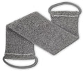 Bamboo fiber exfoliating body scrub, deep cleansing, gentle exfoliating - gray