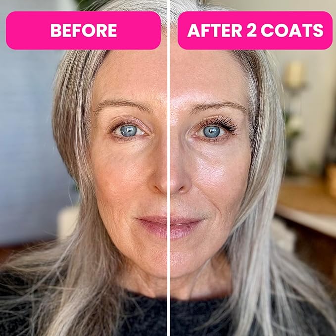 Prime Prometics PrimeLash Mascara for Older Woman – Volumizing, Incredible Length in 2 Coats – Long-Stay, Zero Clumps, Hypoallergenic (Smoky)