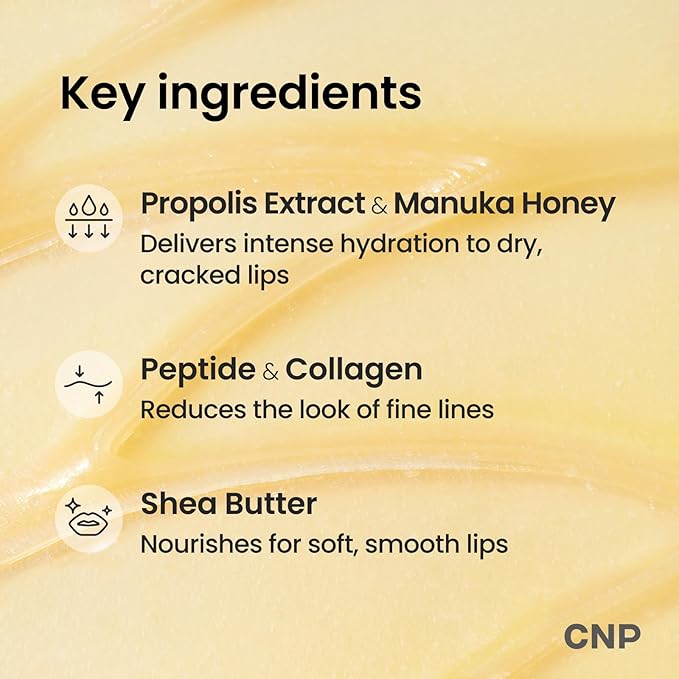 CNP Lip Butter x Jelly Duo - Honey Duo Bundle | Hydrating Overnight Lip Mask & Gloss, 12hrs Long-lasting Moisture, Manuka Honey & Hyaluronic Acid, Gentle Exfoliation, Korean Skin Care