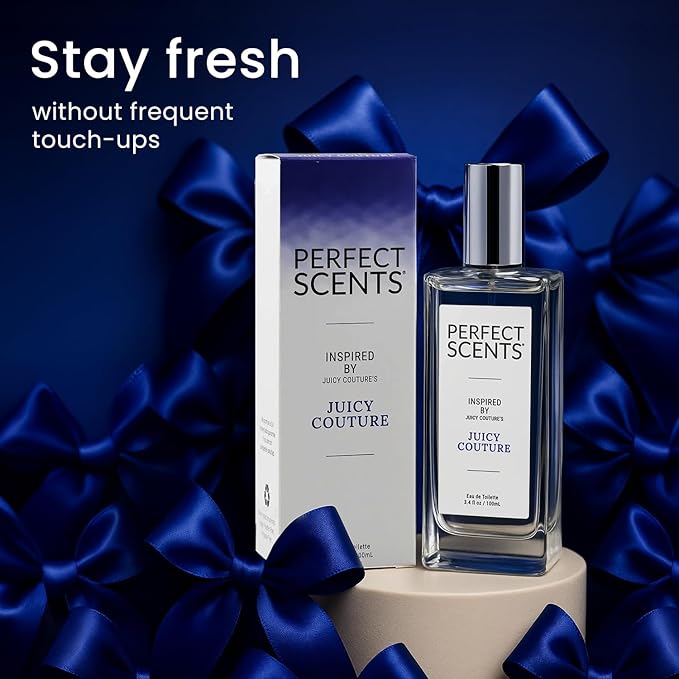 Perfect Scents Fragrances, Inspired by Juicy Couture’s Juicy Couture, Women’s Eau de Toilette, CLEAN, Vegan, Paraben-Free, Phthalate-Free, Never Tested on Animals, 3.4 Fluid Ounces