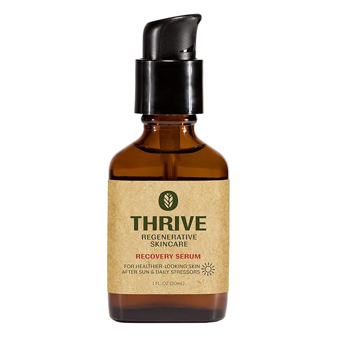 Thrive Natural Care Natural Bakuchiol Serum for Face - Healthier Retinol Alternative includes Hyaluronic Acid - Collagen Boosting Face Serum for Brighter, Firmer Skin - Vegan, Made in USA