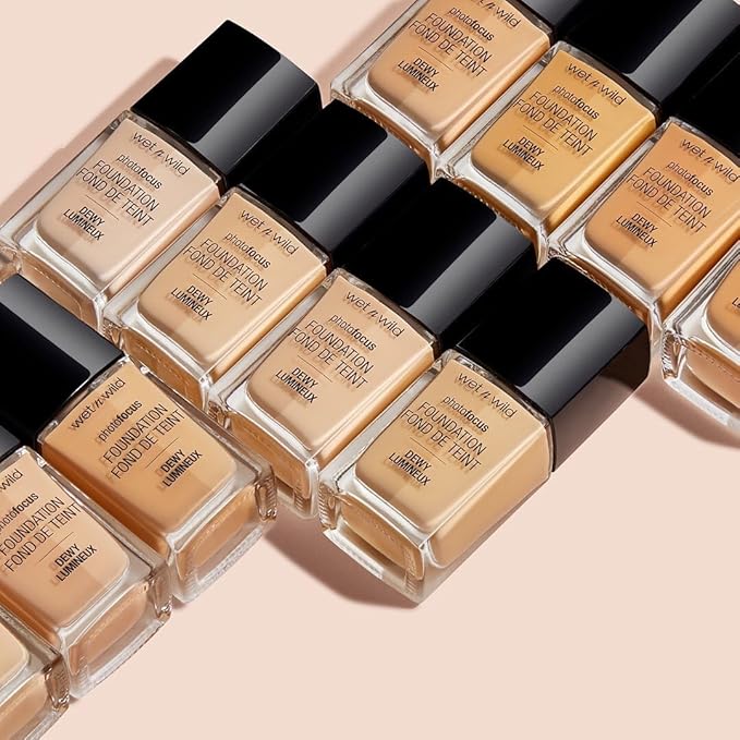 wet n wild Photo Focus Dewy Foundation Cream Beige (Pack of 2)