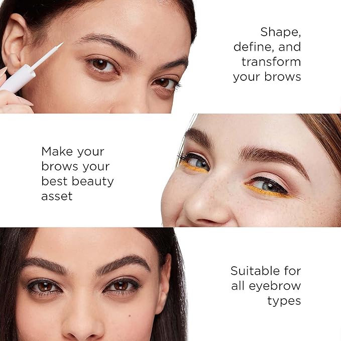 Arches & Halos Microblading Brow Shaping Pen - Fuller, More Defined Brow - Long-lasting, Smudge Resistant, Rich Color - Vegan and Cruelty-Free Makeup - Dark Brown - 0.026 oz