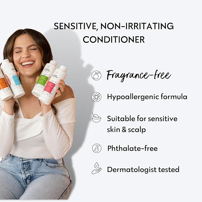 No Nothing Volume Conditioner - Fragrance Free Volumizing Hair Conditioner for Fine Hair and Sensitive Scalp - Hypoallergenic Lightweight Conditioner for Thin Hair, Vegan, Paraben Free - 10.1 oz