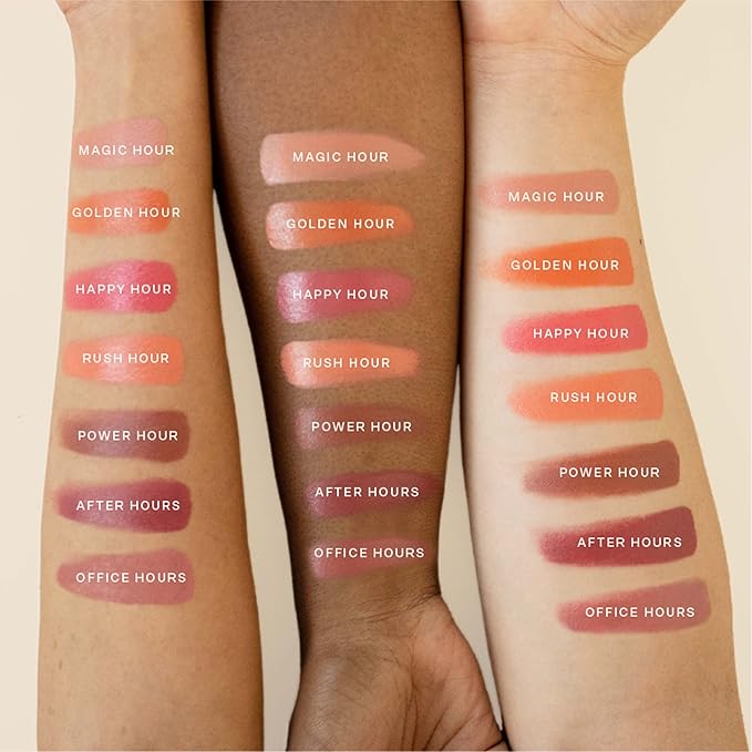 Tower 28 BeachPlease Cream Blush + Tinted Lip Balm - Multi-Use Lip Tint + Dewy Blush for Cheeks With Aloe Vera + Green Tea - Vegan, Non-Comedogenic Makeup for Sensitive Skin - Happy Hour (0.16 oz)