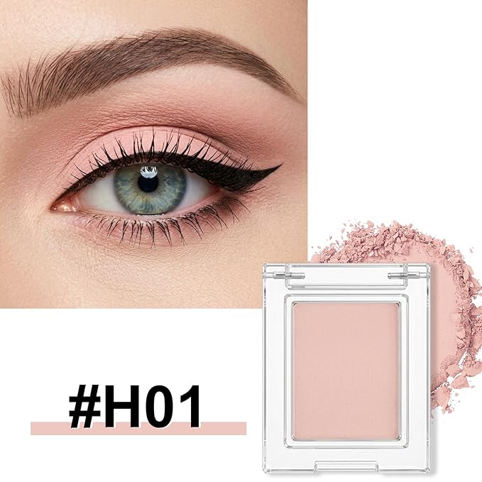 Erinde Matte Eyeshadow Palette Makeup, Neutral Single Eye Shadow Powder