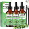 3 Pack Rosemary Oil for Hair Growth,Rosemary Hair Growth Oil,Strengthening Oil for Dry Damaged Hair,Hair Loss Treatment & Thickens Hair,Scalp Care Promotes Hair Thickness for Men Women