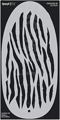 Stencil1FX - Zebra Stripes Eye Makeup Stencil for Costumes, Dress Up, Halloween, Cosplay, Face Painting, Raves, Festivals, Parades, Parties