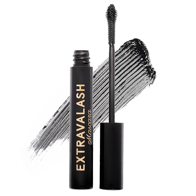 Winky Lux ExtravaLash Mascara – Volumizing, Lengthening, Defining & Curling with Buildable Formula, Intense Pigment, Silicone Ball Tip Brush, Black Mascara Eye Makeup