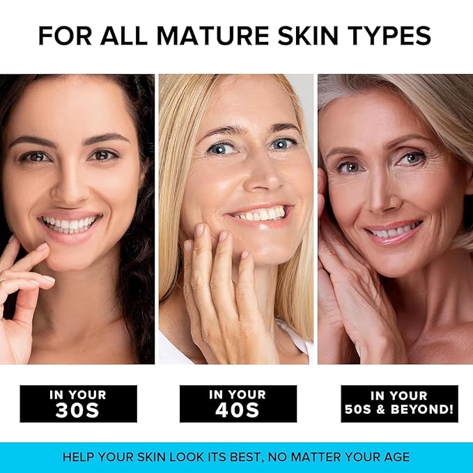 Anti-Aging Face Moisturizer with Retinol, Collagen & Hyaluronic Acid - Made in USA - Moisturizer Face Cream for Women & Men - Firming & Hydrating Neck Cream - Day & Night Skin Care - 1.7 fl oz