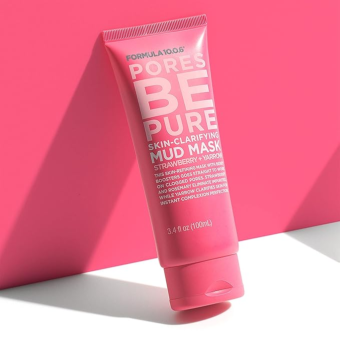 FORMULA 10.0.6 Pores Be Pure Skin-Clarifying Mud Mask for Pore Minimizing 3.4 fl oz (100ml)