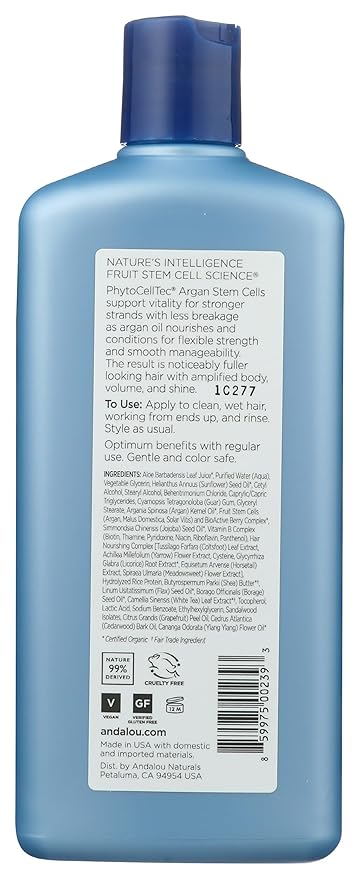 Andalou Naturals Argan Stem Cell Age Defying Conditioner, 11.5 Ounce