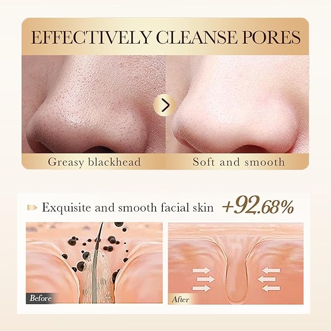 Rice Raw Pulp Peel-Off Facial Mask, Moisturizing, Clean & Control Oil, Gently Remove Blackheads Tear-Off Peel off Lifting Face Mask, Deep Nourishment & Pore Tightening for All Skin Types