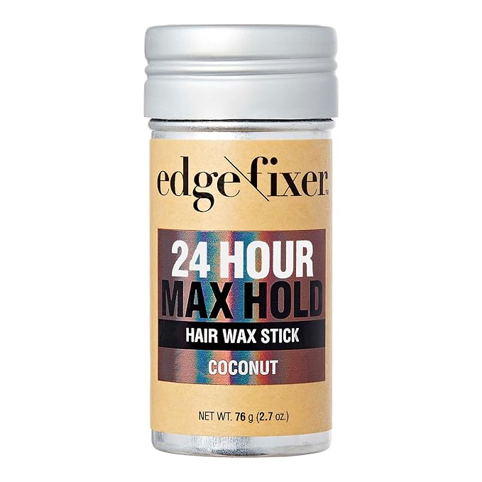 Red by Kiss Hair Wax Stick 24HR Max Hold Edge Fixer Edge Control Pomade Non-Sticky, Non-Oily Flake Free Hair Styling Wax 2.7 oz. (Coconut)