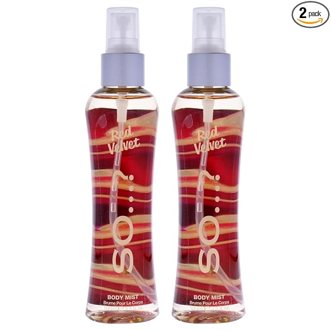 Red Velvet Body Mist by So…? for Women - 3.5 oz Body Mist - Pack of 2