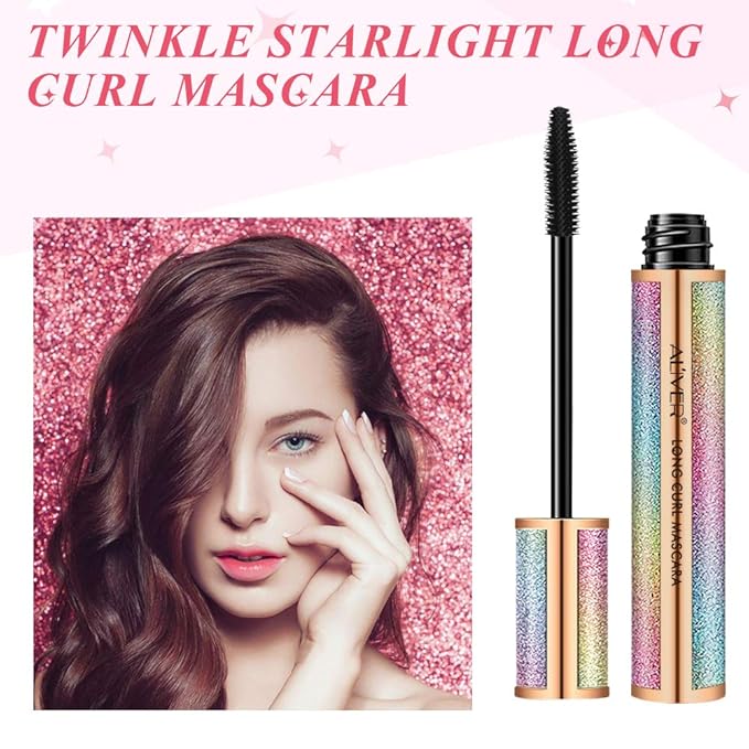 4D Silk Fiber Lash Mascara, Natural Smudge-proof & Waterproof , Black Thickening Lengthening No Clumping, Fuller Lashes, Lasting All Day (1 Tube 4D)