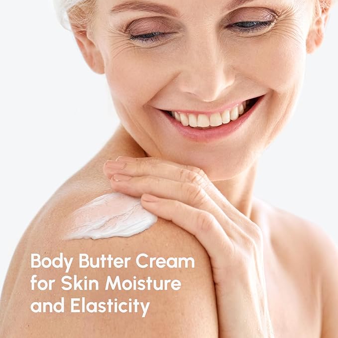 MAREE Body Butter Cream 2 Pack – Whipped Body Butter for Women Smell Good – Ayurvedic Skin Care – Body Moisturizer for Dry Skin – Vanilla Shea Butter Cream for Women & Men with Marine Collagen